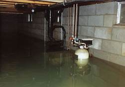 Flooded Basement Cleanup in Carney, MD (3717)